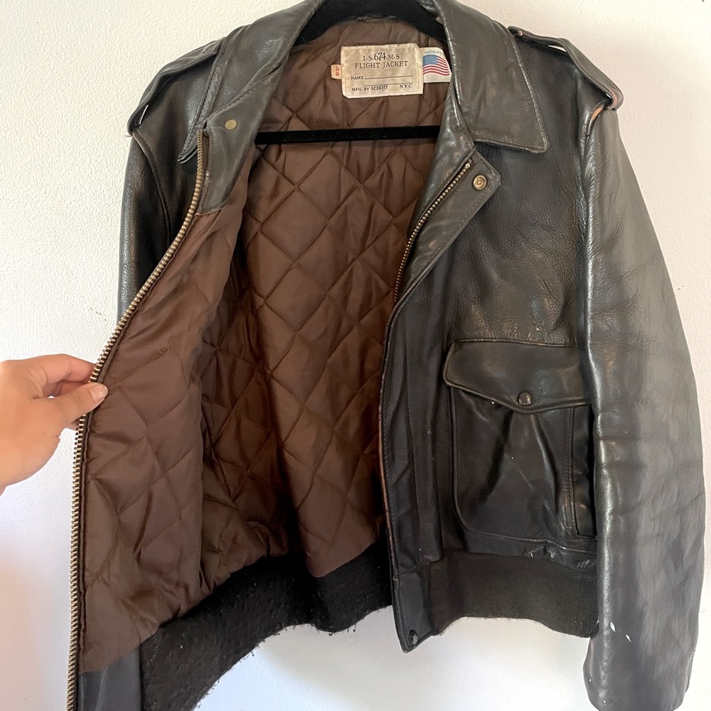 Rare leather flight jacket